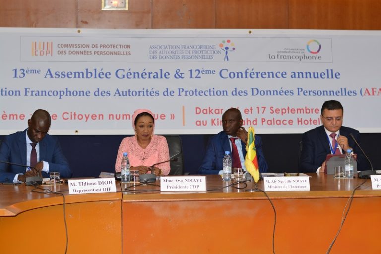 12e Conférence de l'Association Francophone des Autorités de Protection des Données Personnelles (AFAPDP)