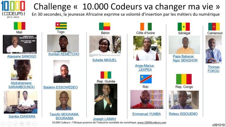 10000 codeurs la jeunesse Africaine exprime sa volonté