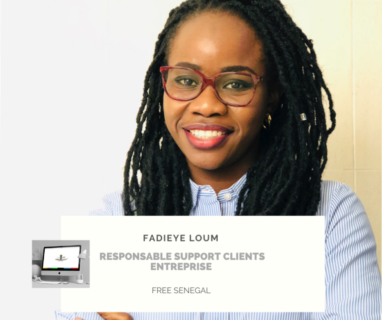 Fadieye Loum, Responsable Service Support Commercial B2B Free Sénégal