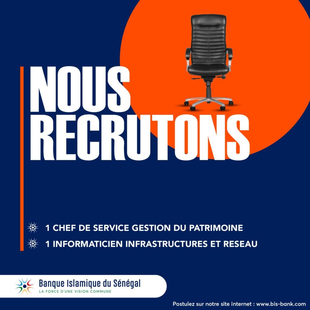 recrutement banque islamique