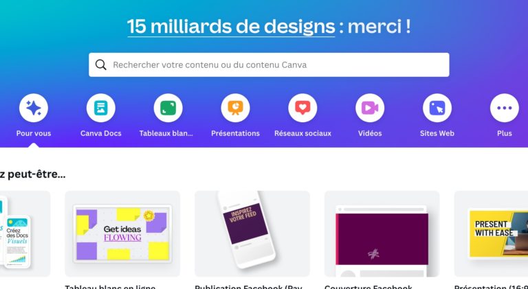 Canva atteint la barre des 15 milliards de designs