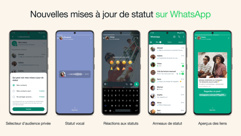 Comment faire un statut vocal WhatsApp