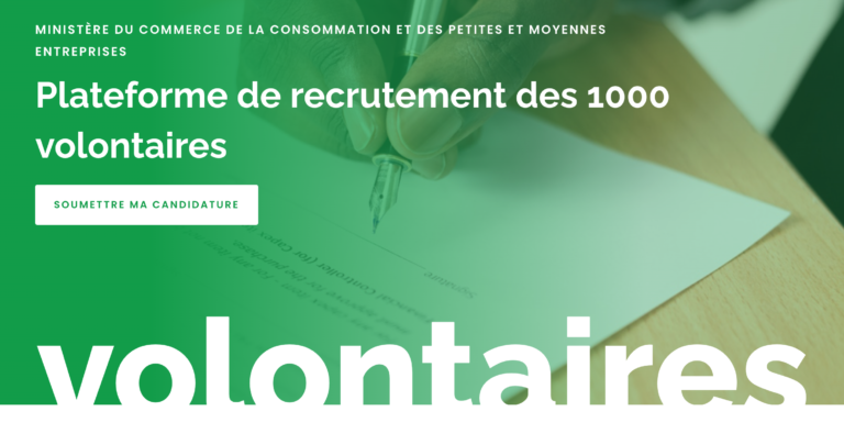 recrutement des 1000 volontaires