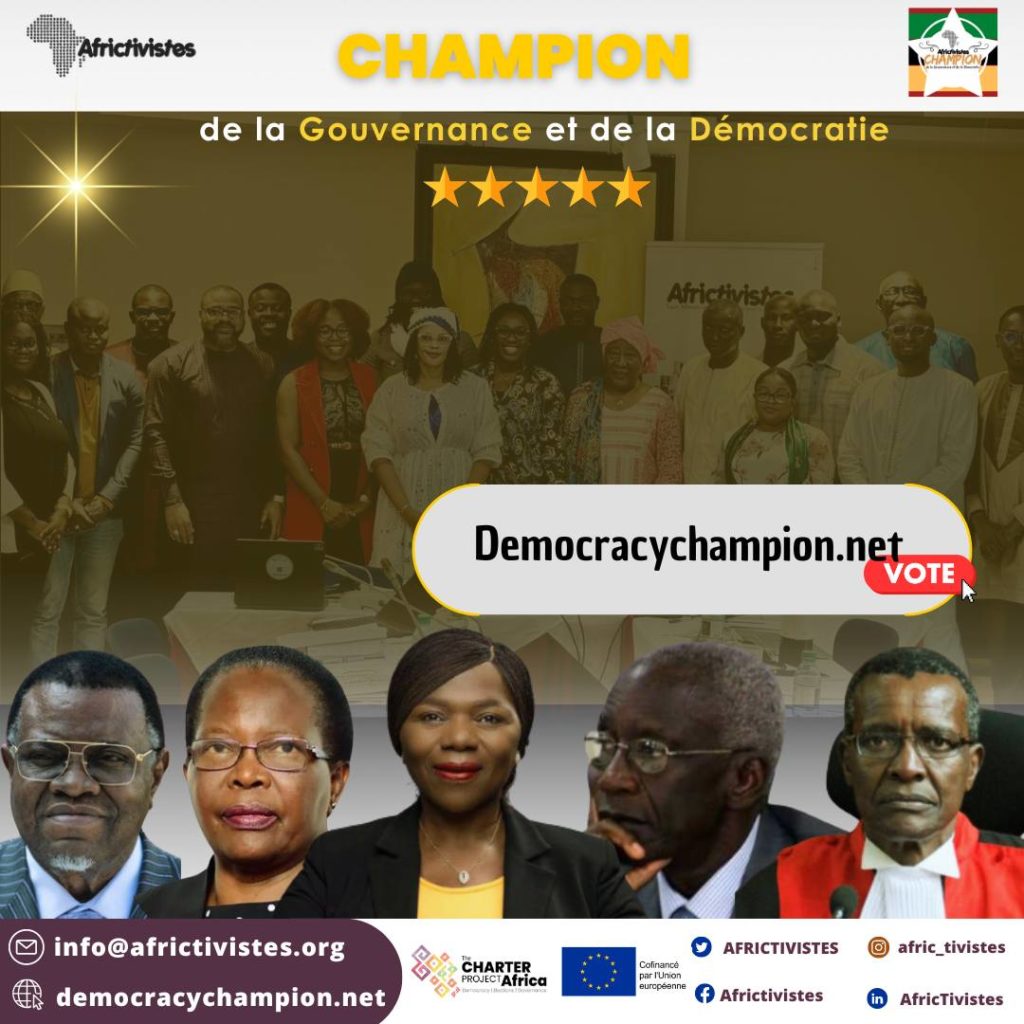 Gouvernance et démocratie : AfricTivistes invite les citoyens africains à voter pour leur champion